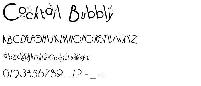 Cocktail Bubbly font